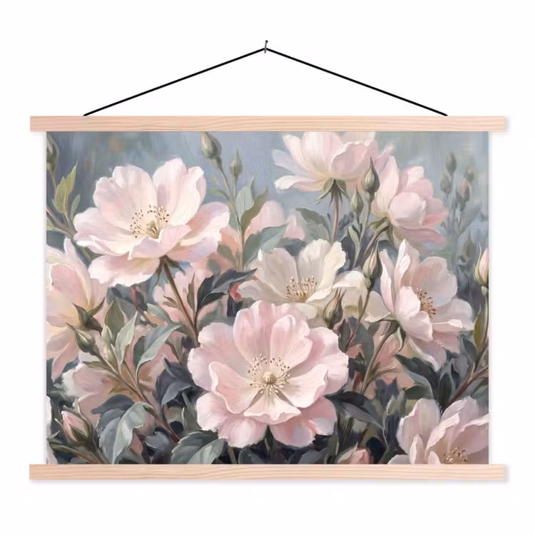 Schoolplaat - Rozen - Illustratie - Roze — 1