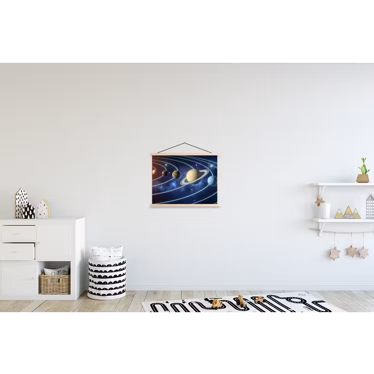 Schoolplaat - Ruimte - Zonnestelsel - Blauw — 3