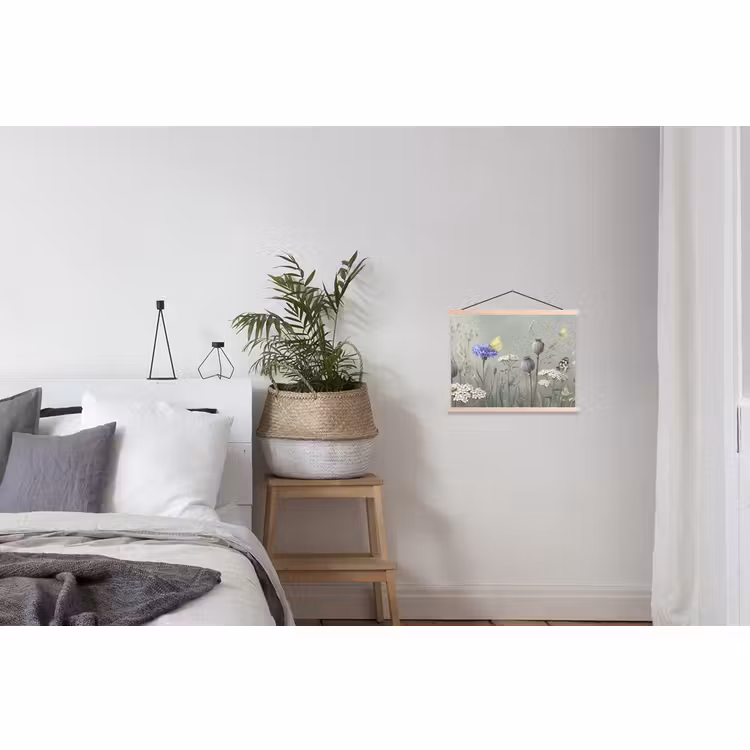 Schoolplaat - Vlinders - Wildbloemen - Illustratie - Kleurrijk — 2