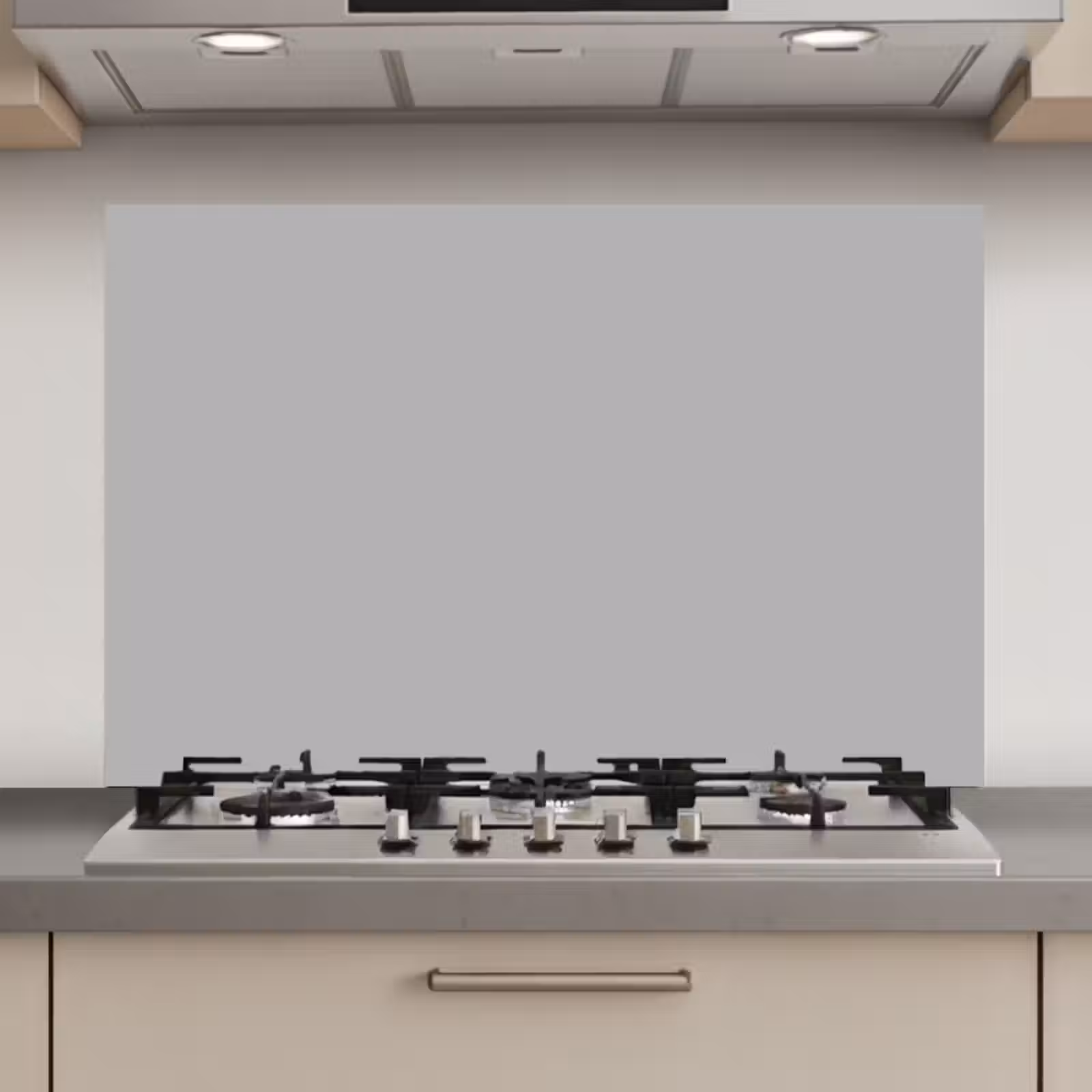 Spatscherm keuken - Grijs - Effen print — 1