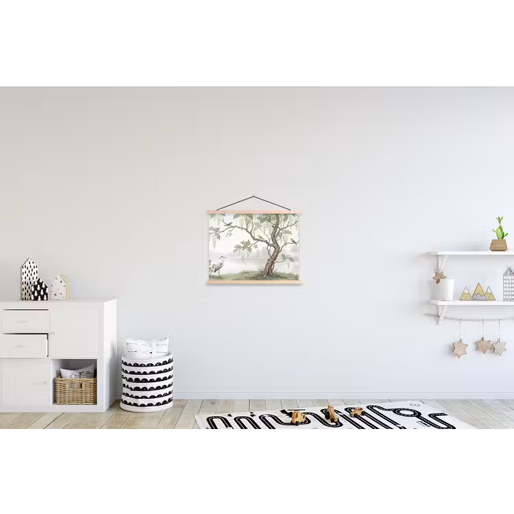 Schoolplaat - Reiger - Landschap - Groen — 3