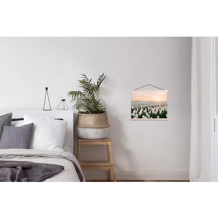 Schoolplaat - Tulpen - Landschap - Wit — 2