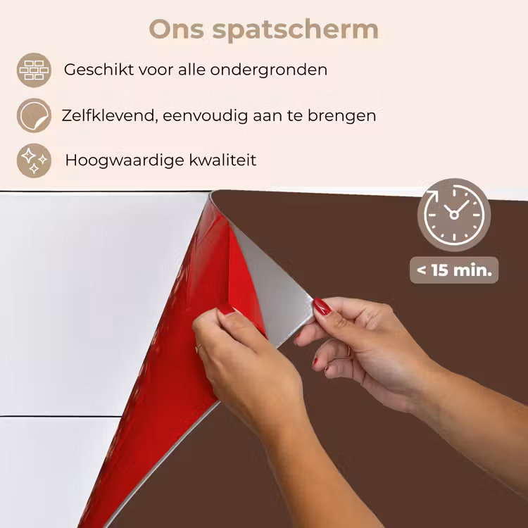 Spatscherm keuken - Bruin - Donker - Kleuren — 4