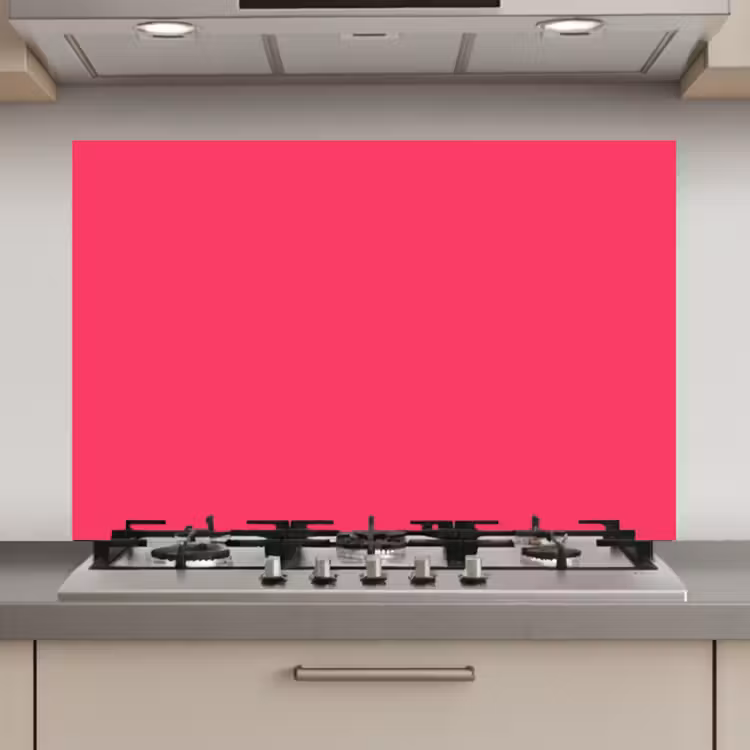 Spatscherm keuken - Karmijn - Kleuren - Palet - Roze — 1