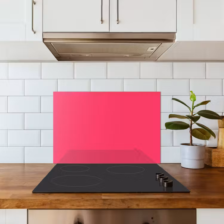 Spatscherm keuken - Karmijn - Kleuren - Palet - Roze — 6