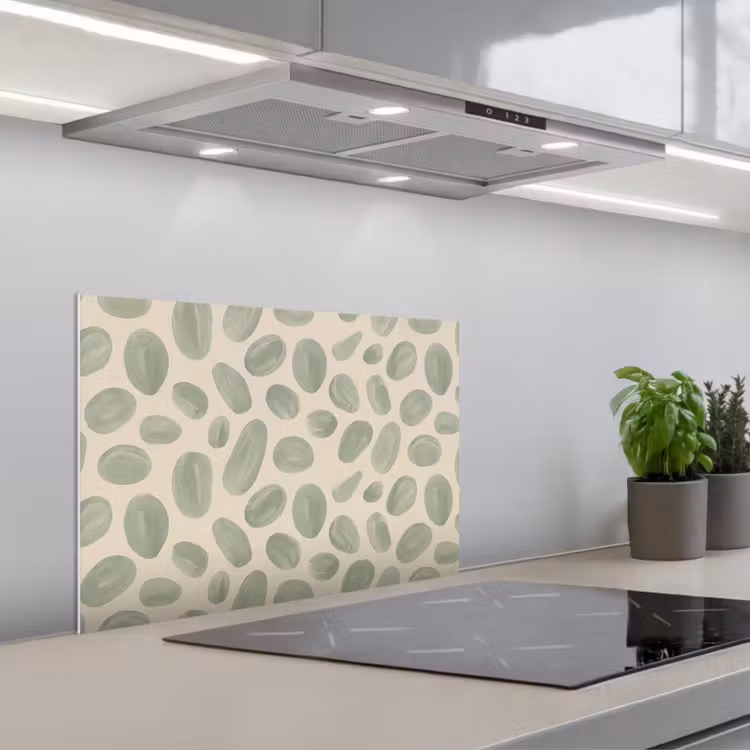 Spatscherm keuken - Abstract - Patroon - Organisch - Groen - Modern — 5