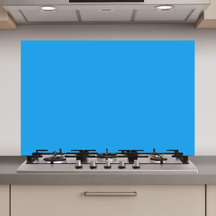 Spatscherm keuken - Blauw - Licht - Kleuren — 1
