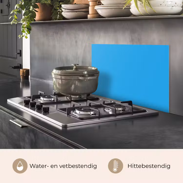 Spatscherm keuken - Blauw - Licht - Kleuren — 7