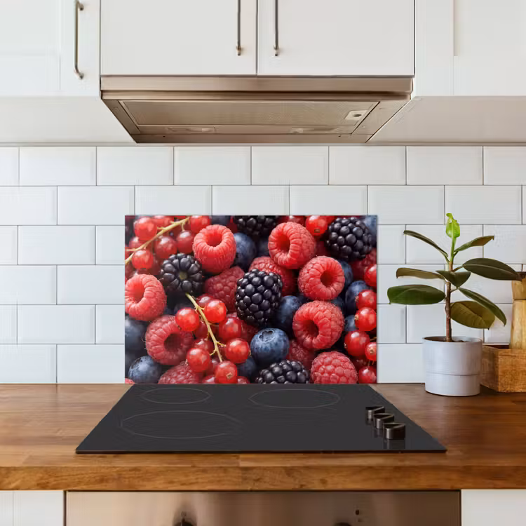 Spatscherm keuken - Bessen - Mix - Vers - Eten - Kleurrijk — 6