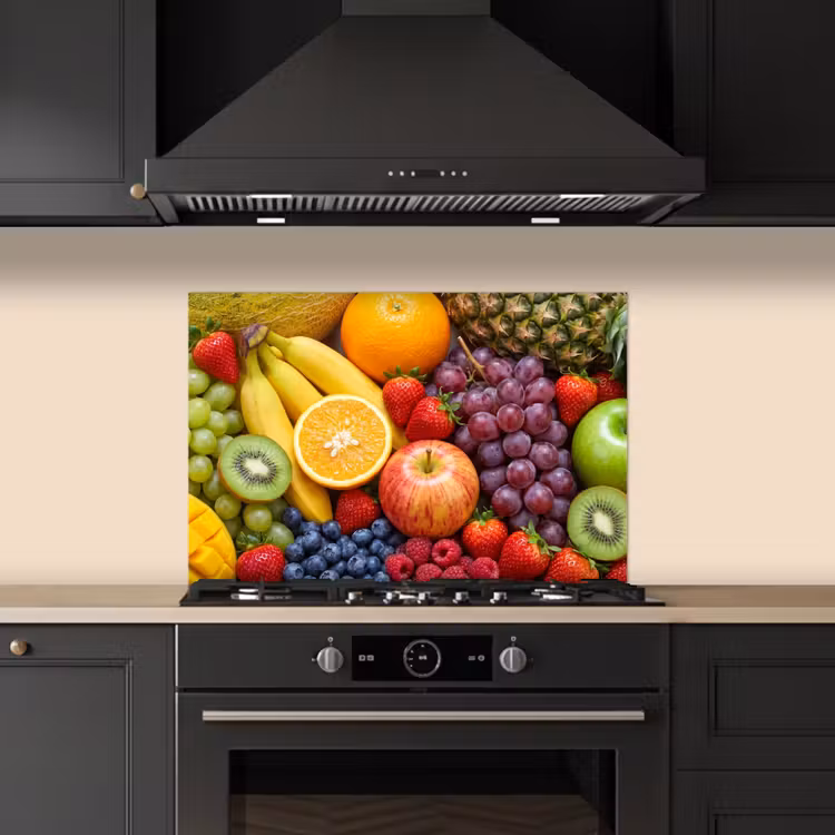 Spatscherm keuken - Eten - Fruit - Vers - Kleurrijk - Voeding — 2