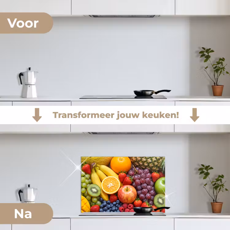 Spatscherm keuken - Eten - Fruit - Vers - Kleurrijk - Voeding — 3