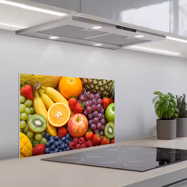 Spatscherm keuken - Eten - Fruit - Vers - Kleurrijk - Voeding — 5