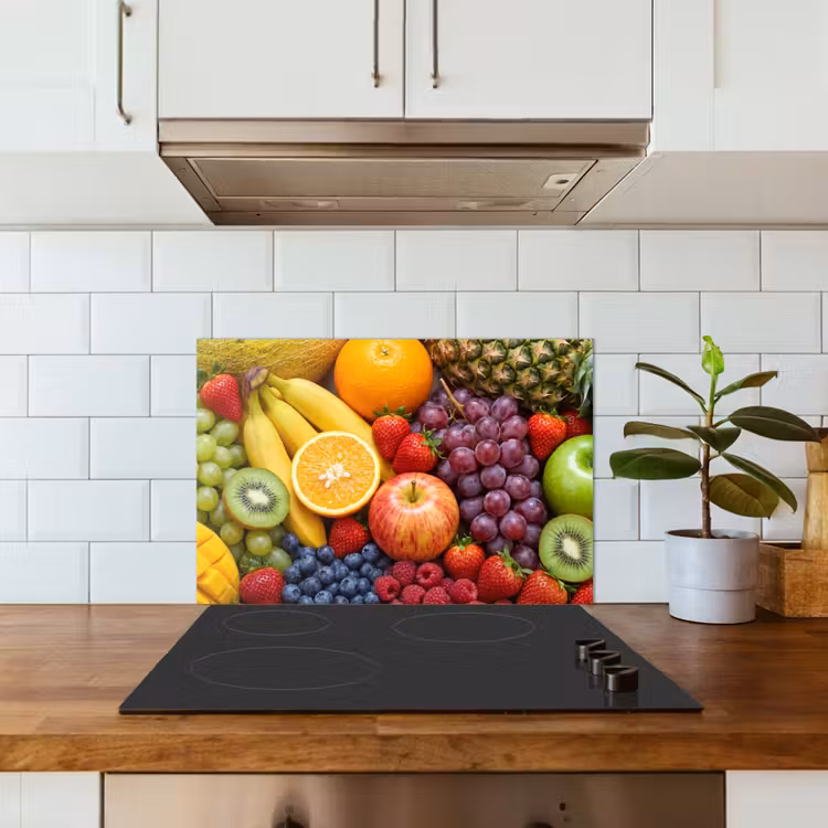 Spatscherm keuken - Eten - Fruit - Vers - Kleurrijk - Voeding — 6