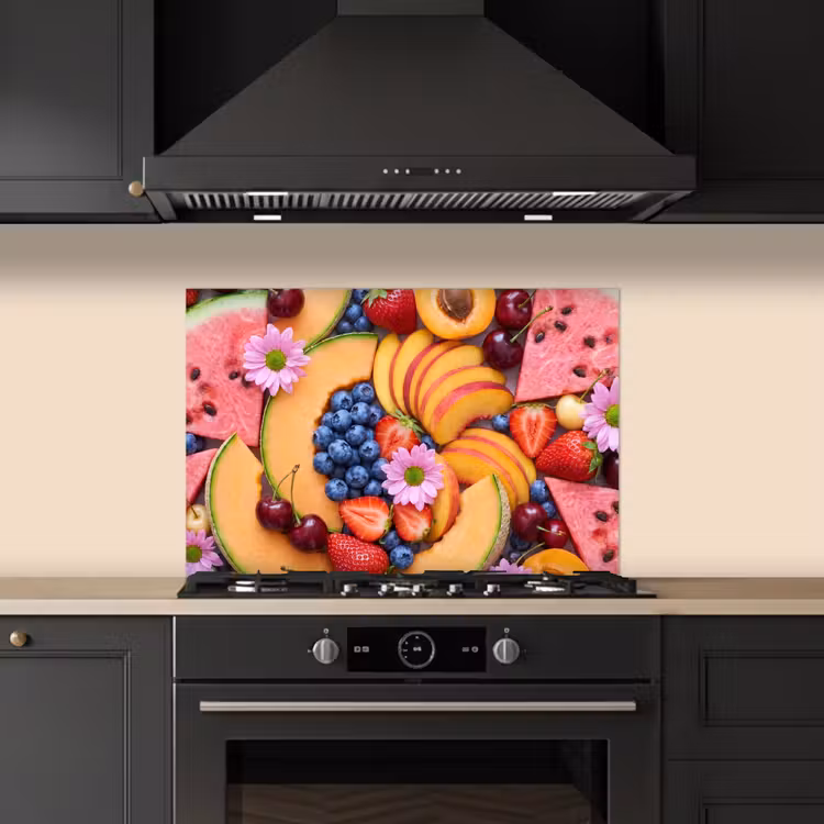 Spatscherm keuken - Eten - Fruit - Zomer - Kleurrijk — 2