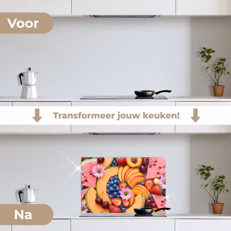 Spatscherm keuken - Eten - Fruit - Zomer - Kleurrijk — 3