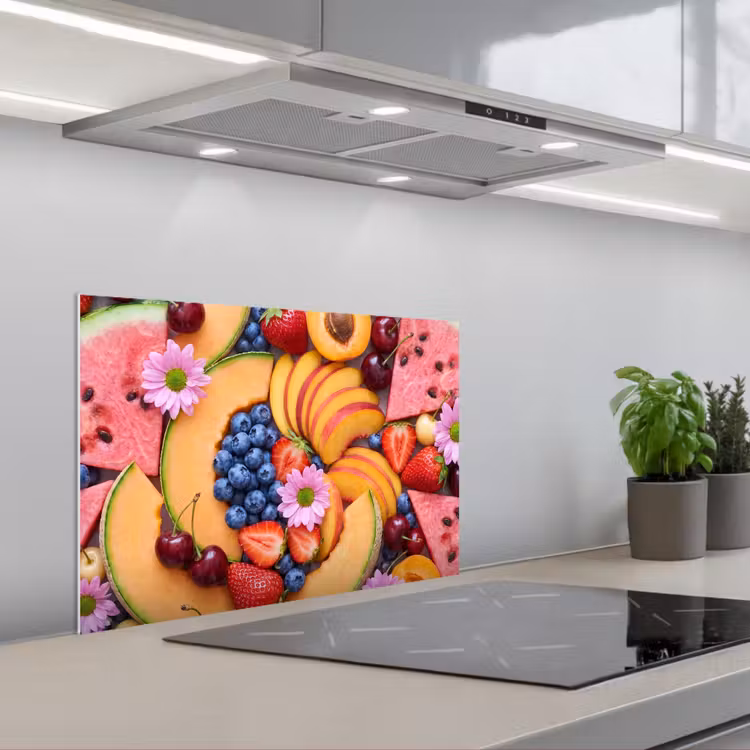 Spatscherm keuken - Eten - Fruit - Zomer - Kleurrijk — 5
