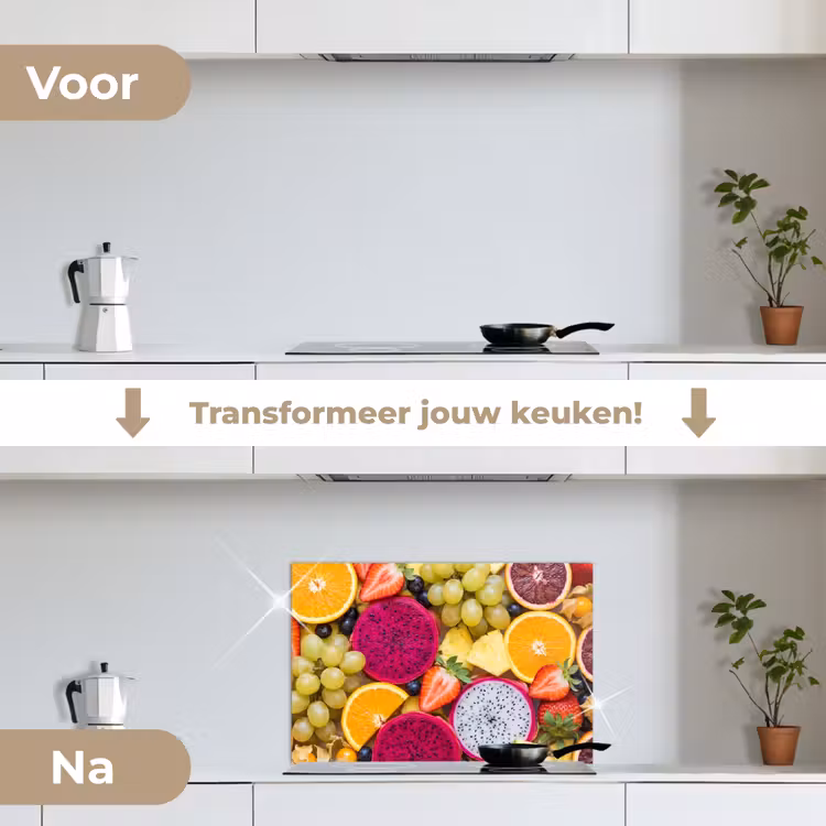 Spatscherm keuken - Fruit - Assortiment - Kleurrijk - Gezondheid — 3