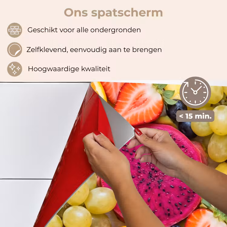 Spatscherm keuken - Fruit - Assortiment - Kleurrijk - Gezondheid — 4