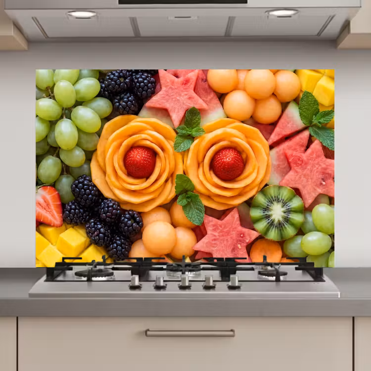 Spatscherm keuken - Fruit - Variatie - Kleurrijk - Vers - Eten — 1