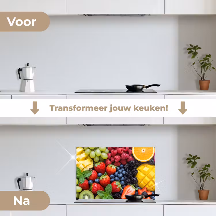 Spatscherm keuken - Fruit - Vers - Kleurrijk - Eten — 3