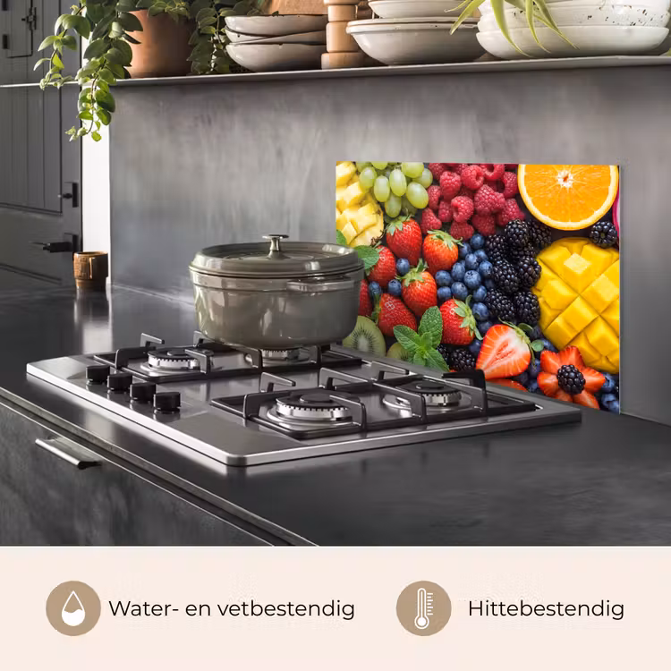 Spatscherm keuken - Fruit - Vers - Kleurrijk - Eten — 7