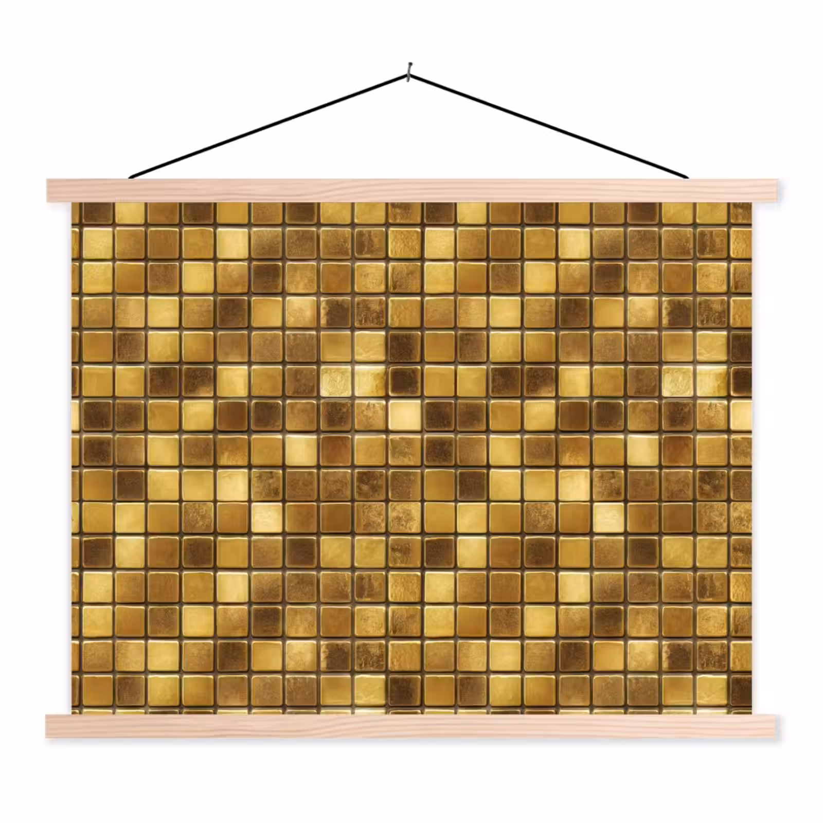 Schoolplaat - Tegels - Mozaïek - Luxe - Warm Goud — 1
