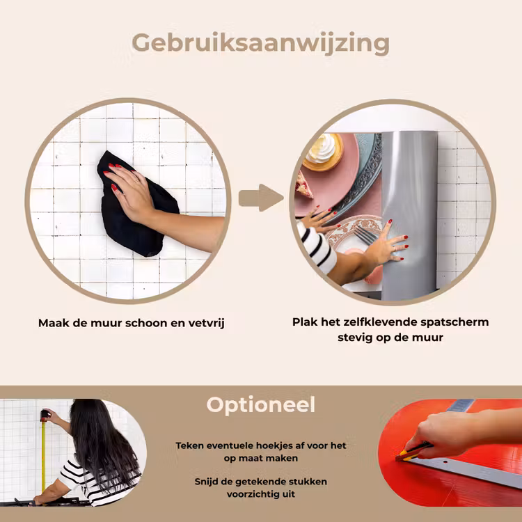 Spatscherm keuken - Dessert - Taart - Gebak - Zoet - Roze — 8