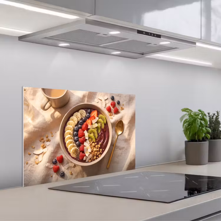 Spatscherm keuken - Eten - Ontbijtkom - Fruit - Gezond - Kleurrijk — 5
