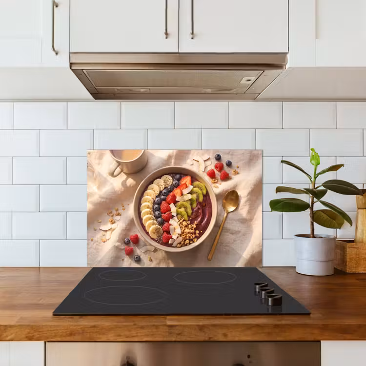 Spatscherm keuken - Eten - Ontbijtkom - Fruit - Gezond - Kleurrijk — 6