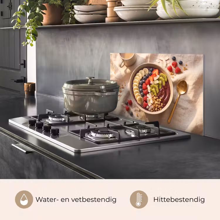 Spatscherm keuken - Eten - Ontbijtkom - Fruit - Gezond - Kleurrijk — 7