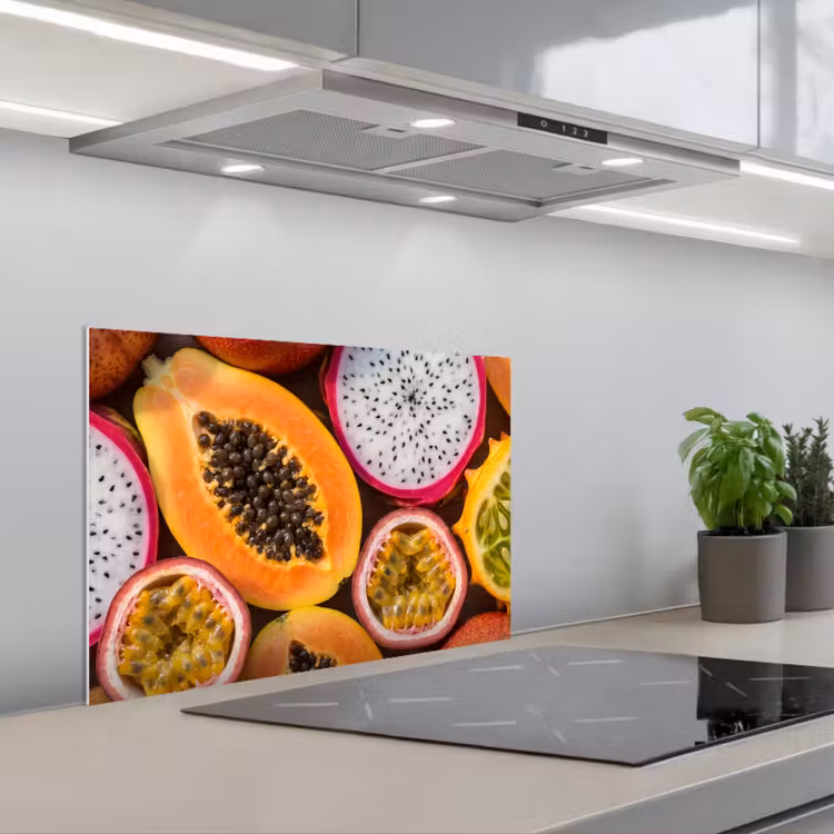 Spatscherm keuken - Fruit - Geopend - Tropisch - Eten - Kleurrijk — 5