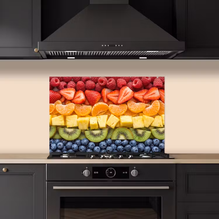 Spatscherm keuken - Fruit - Regenboog - Gezond - Kleurrijk — 2