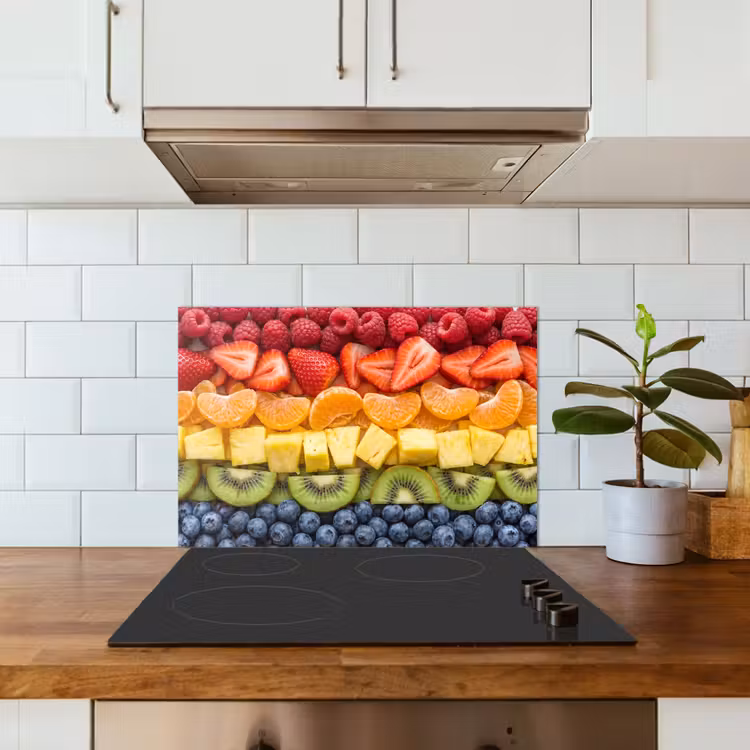 Spatscherm keuken - Fruit - Regenboog - Gezond - Kleurrijk — 6