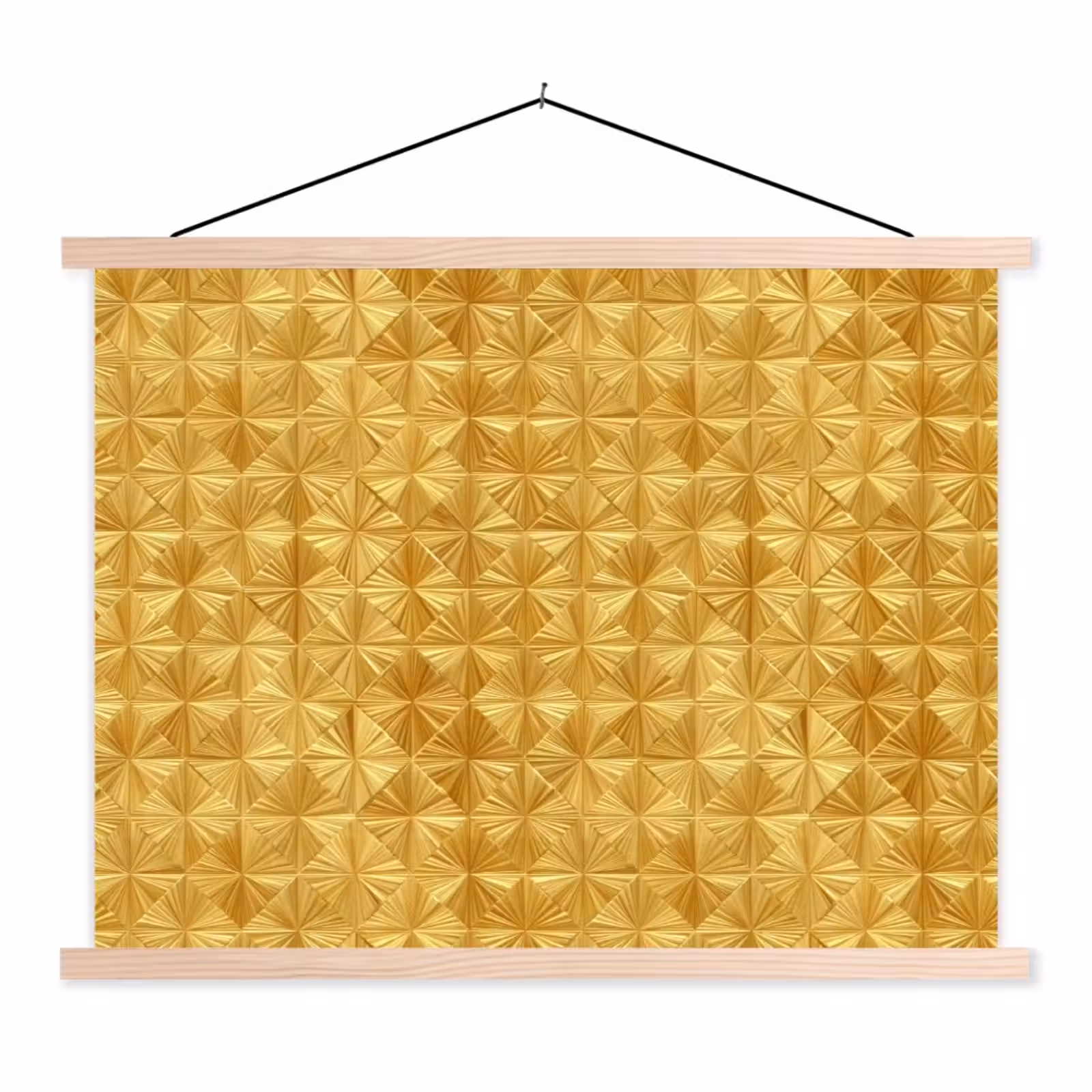 Schoolplaat - Tegels - Geometrisch - Reliëf - Goud — 1