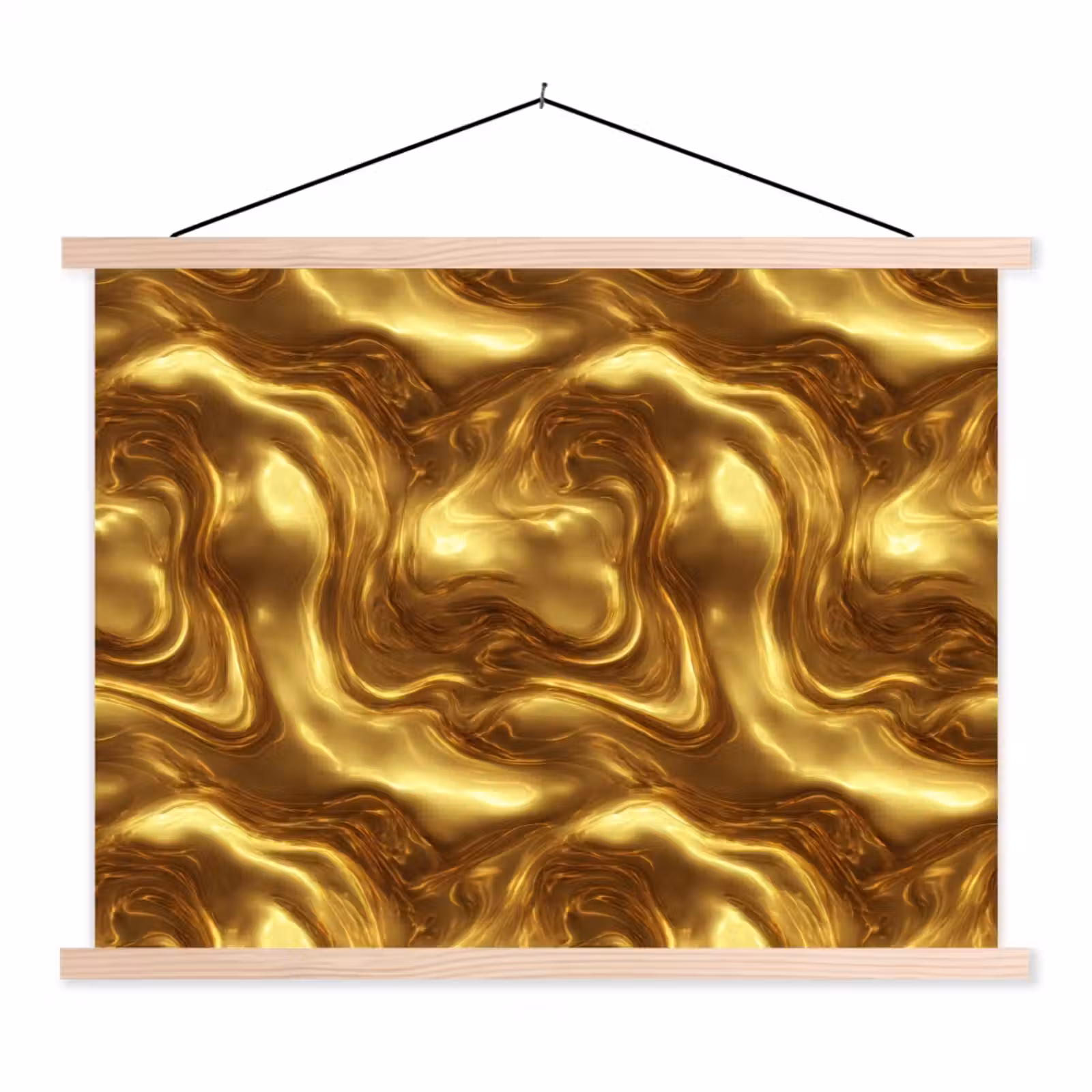 Schoolplaat - Textuur - Vloeibaar - Organisch - Goud — 1