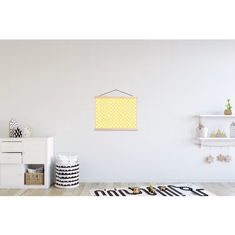 Schoolplaat - Patroon - Geometrisch - Klassiek - Geel — 3