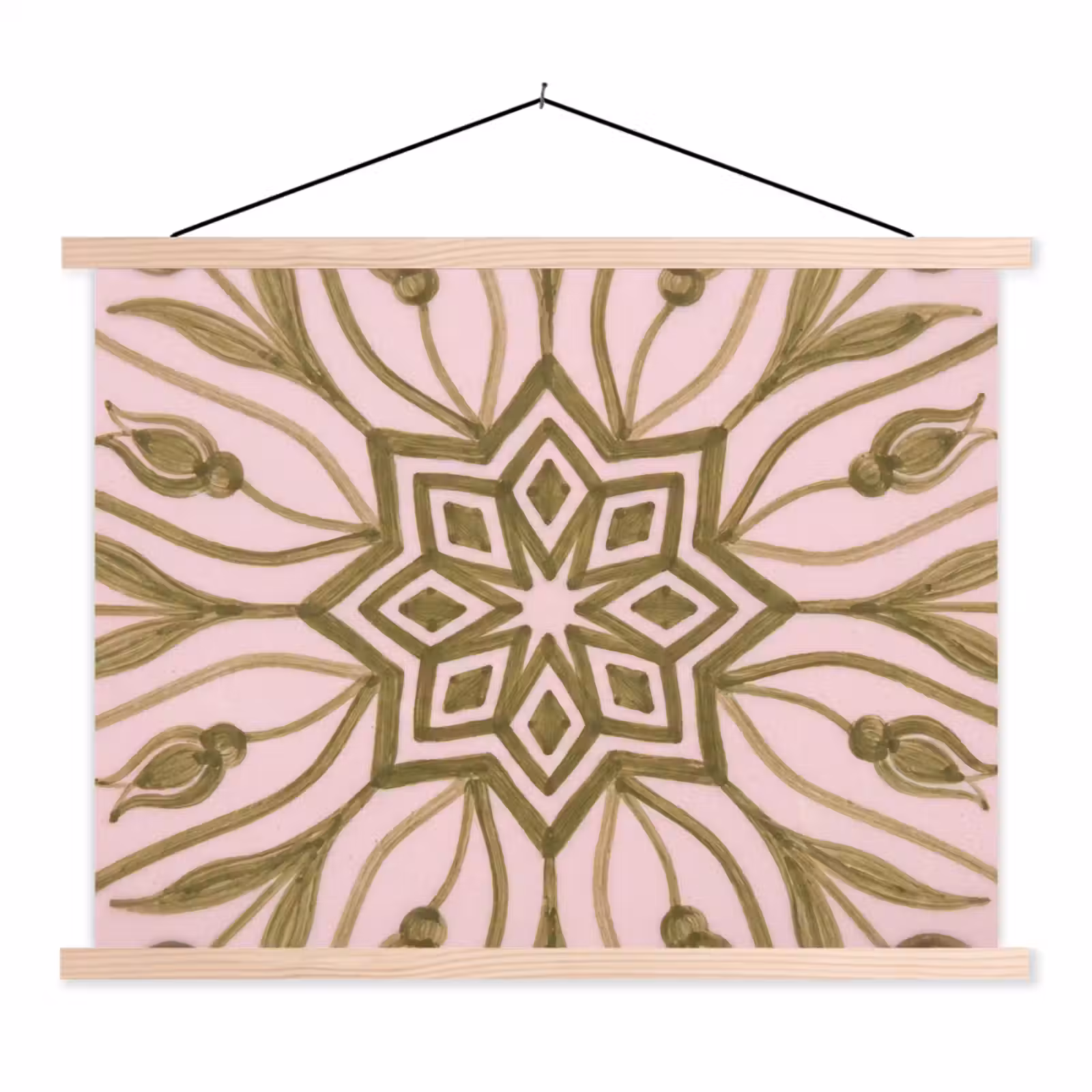Schoolplaat - Patroon - Mandala - Decoratie - Abstract - Groen — 1