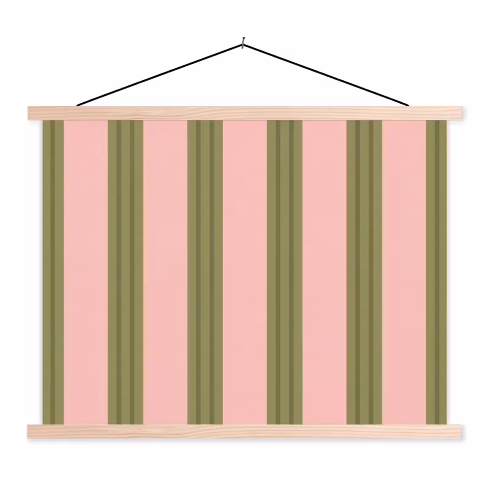 Schoolplaat - Patroon - Strepen - Abstract - Roze - Groen — 1