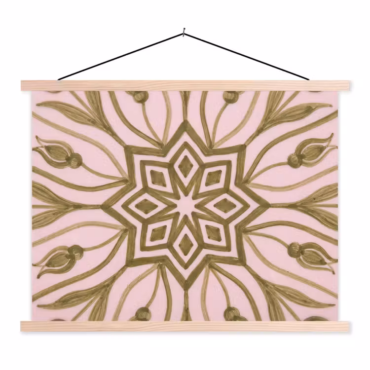 Schoolplaat - Patroon - Mandala - Decoratie - Abstract - Groen — 1