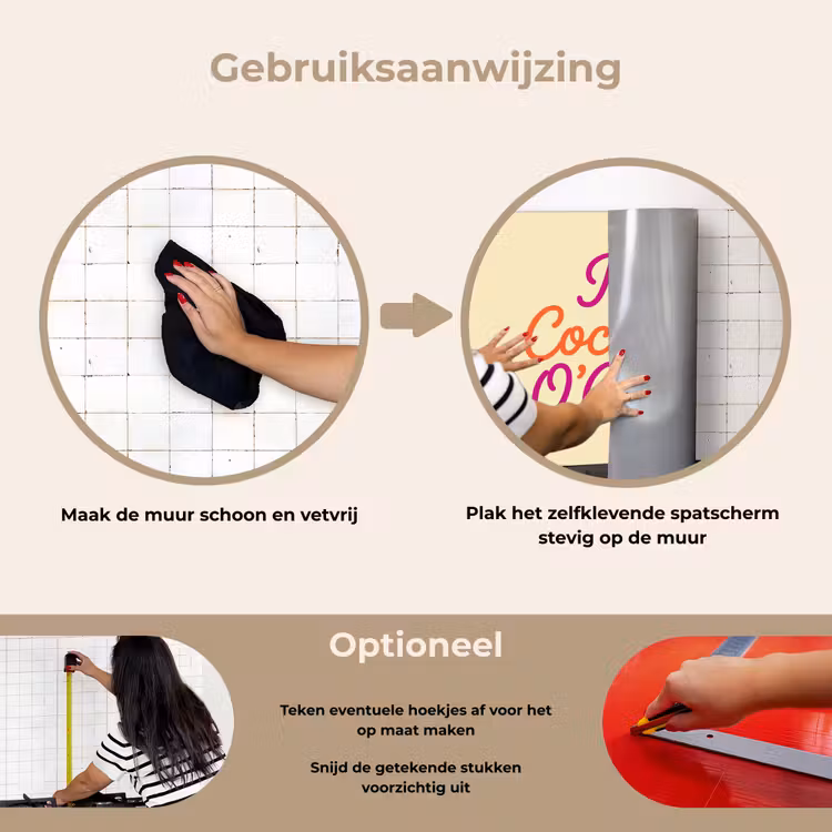 Spatscherm keuken - Cocktail O'Clock - Geel - Retro — 8