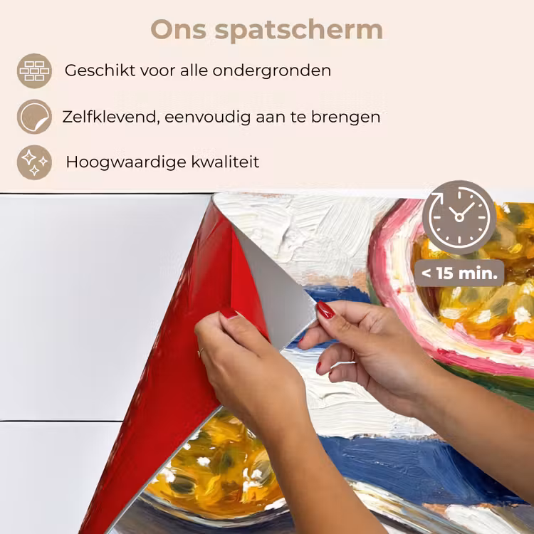 Spatscherm keuken - Eten - Passievrucht - Tropisch - Modern - Kleurrijk — 4
