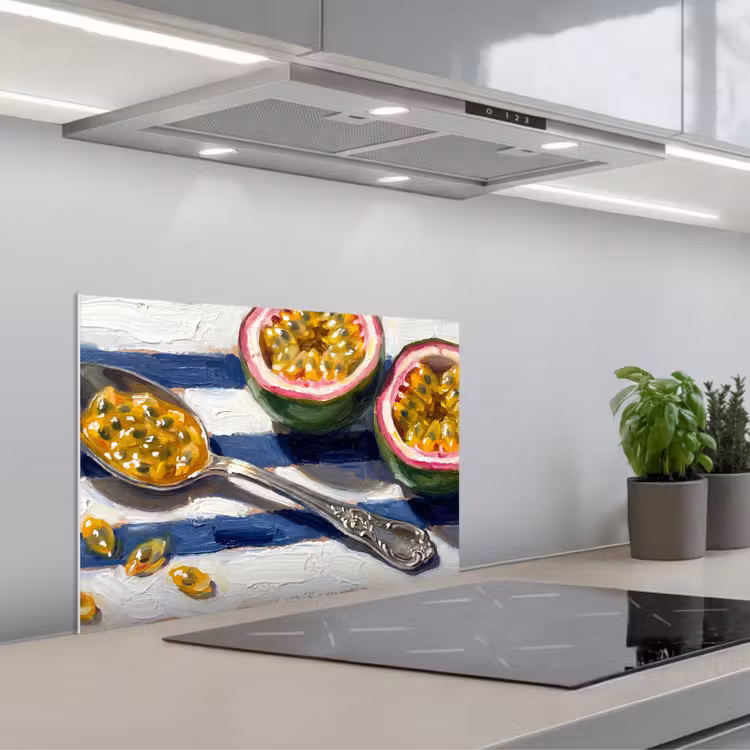 Spatscherm keuken - Eten - Passievrucht - Tropisch - Modern - Kleurrijk — 5