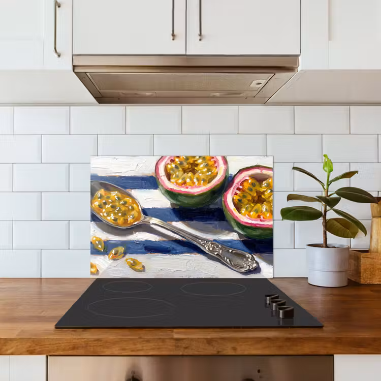 Spatscherm keuken - Eten - Passievrucht - Tropisch - Modern - Kleurrijk — 6