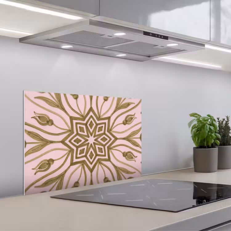 Spatscherm keuken - Patroon - Mandala - Decoratie - Abstract - Groen — 5