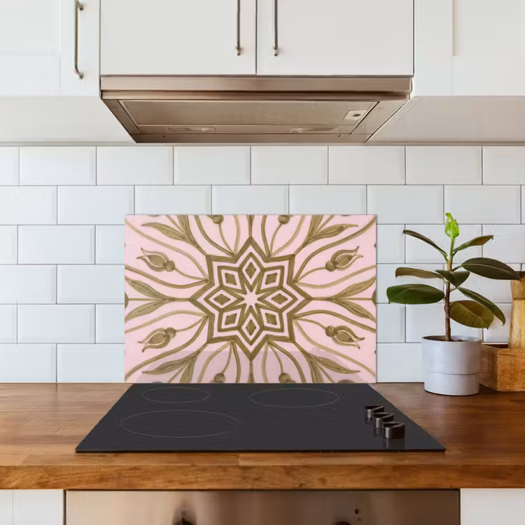 Spatscherm keuken - Patroon - Mandala - Decoratie - Abstract - Groen — 6