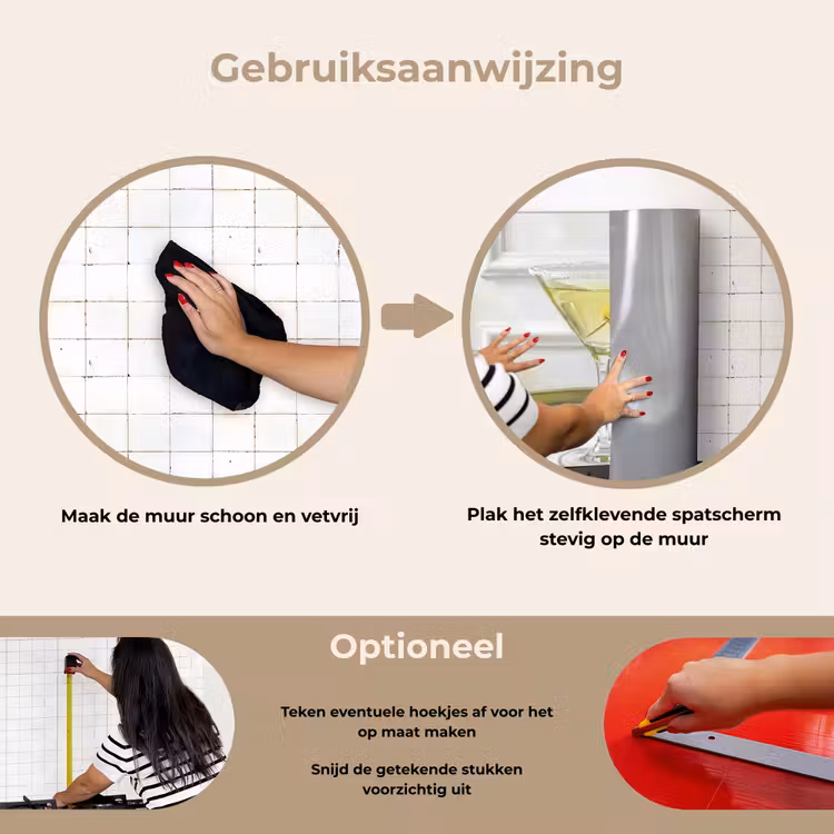 Spatscherm keuken - Drank - Martini - Olijven - Modern - Wit — 8