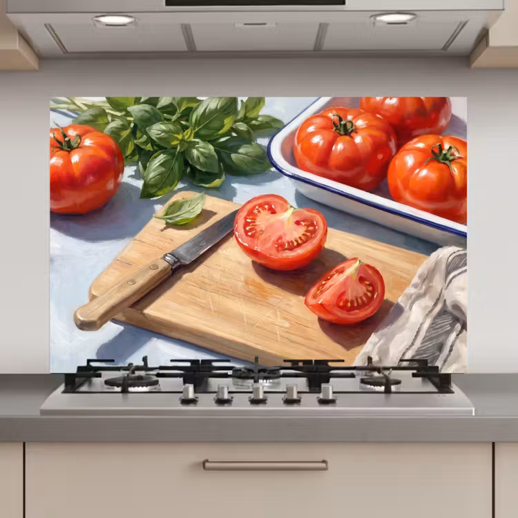 Spatscherm keuken - Eten - Keuken - Ingrediënten - Stillleven - Rood — 1