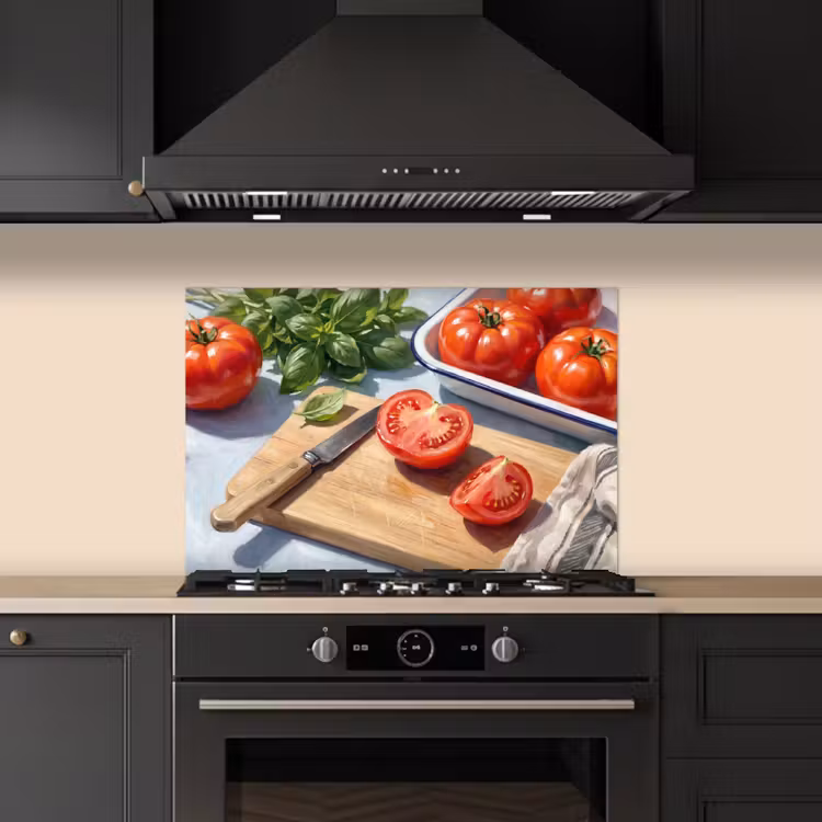 Spatscherm keuken - Eten - Keuken - Ingrediënten - Stillleven - Rood — 2