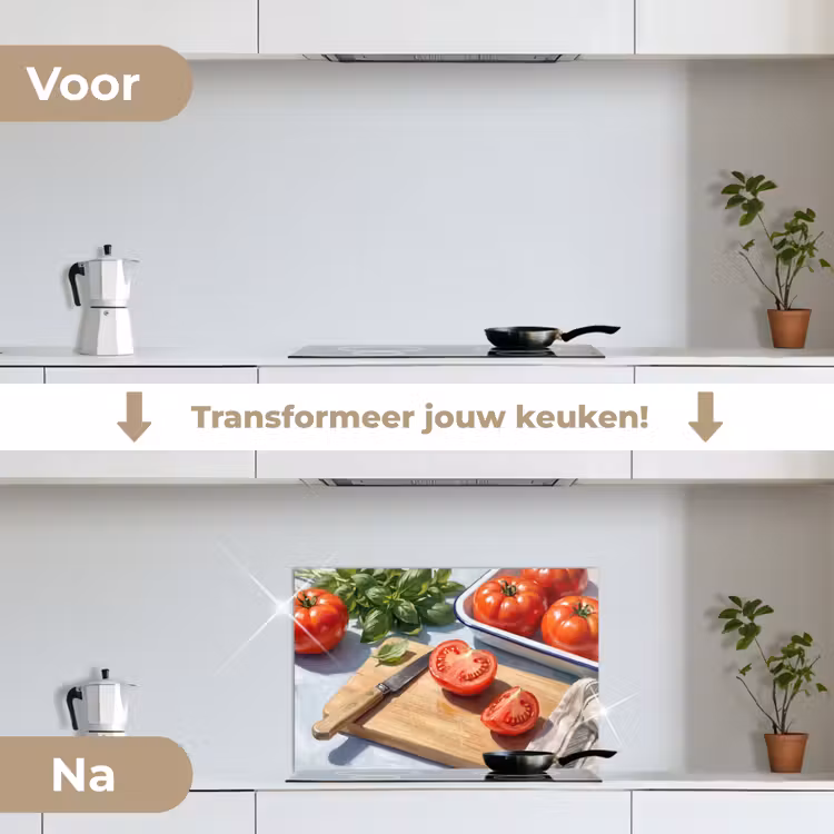 Spatscherm keuken - Eten - Keuken - Ingrediënten - Stillleven - Rood — 3
