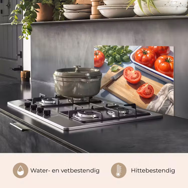 Spatscherm keuken - Eten - Keuken - Ingrediënten - Stillleven - Rood — 7
